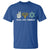 Peace Love Hanukkah Retro Chanukah Jewish Menorah Star of David T Shirt TS02 Royal Blue Printyourwear