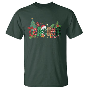 Teacher Christmas T Shirt Merry Xmas Gifts TS02 Dark Forest Green Printyourwear