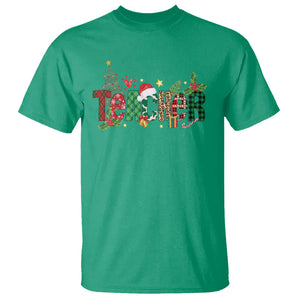 Teacher Christmas T Shirt Merry Xmas Gifts TS02 Irish Green Printyourwear