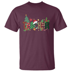 Teacher Christmas T Shirt Merry Xmas Gifts TS02 Maroon Printyourwear