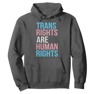 Trans Rights Hoodie Human Rights Transgender Pride Gender Equality TS10 Dark Heather Print Your Wear