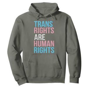 Trans Rights Hoodie Human Rights Transgender Pride Gender Equality TS10 Military Green Print Your Wear