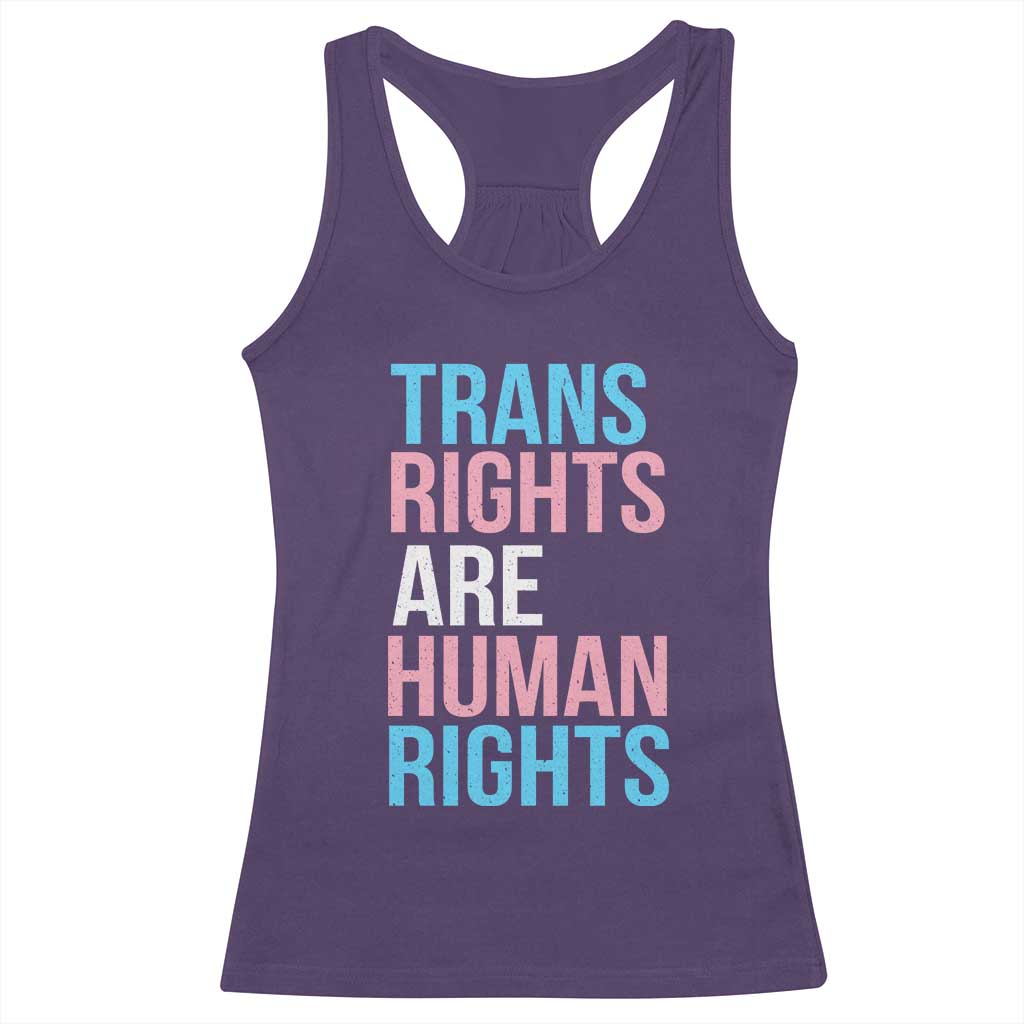 Trans Rights Racerback Tank Top Human Rights Transgender Pride Gender Equality TS10 Purple Print Your Wear