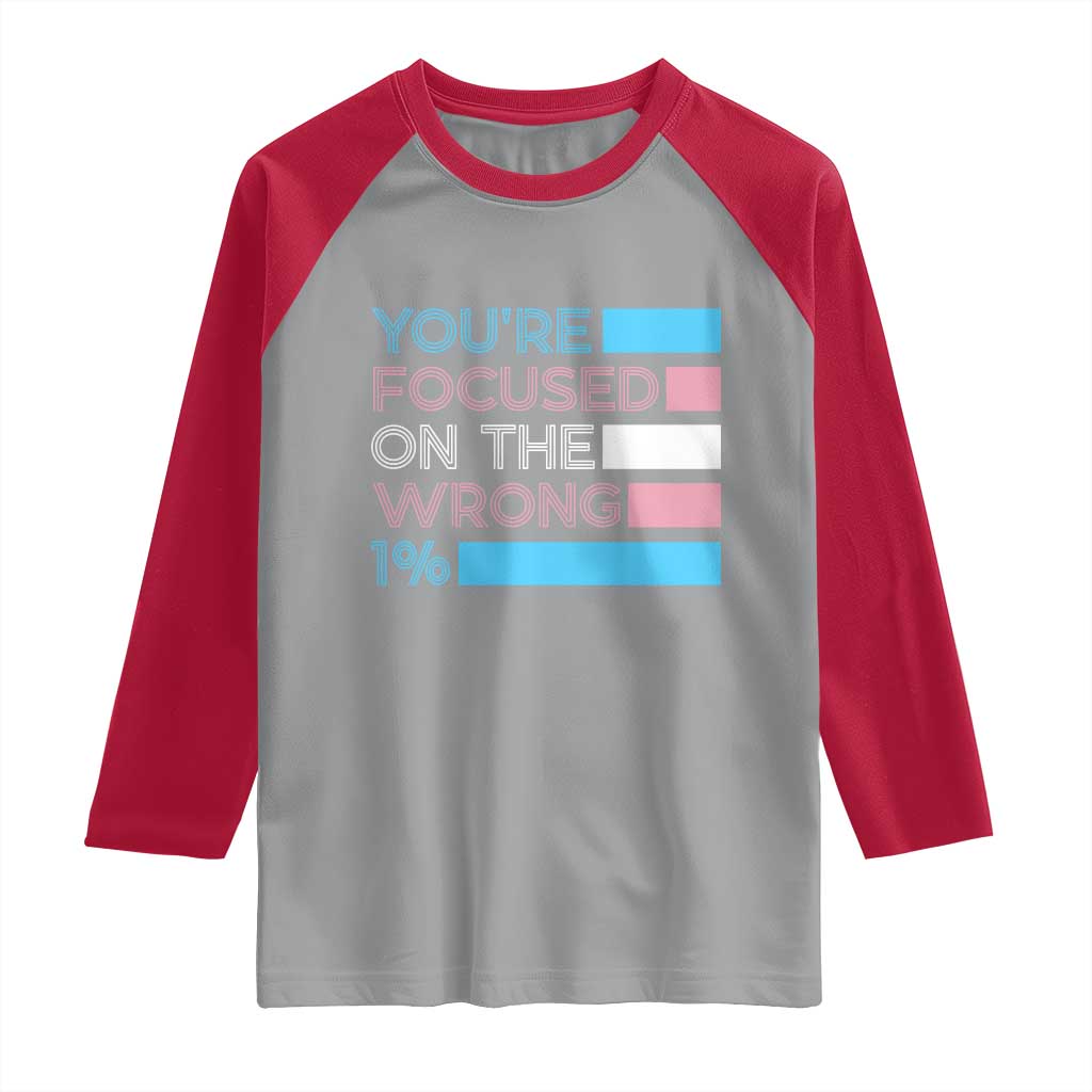 Trans Rights Raglan Shirt Transgender LGBTQ Queer Pride Ally Social Justice TS10 Sport Gray Red Print Your Wear