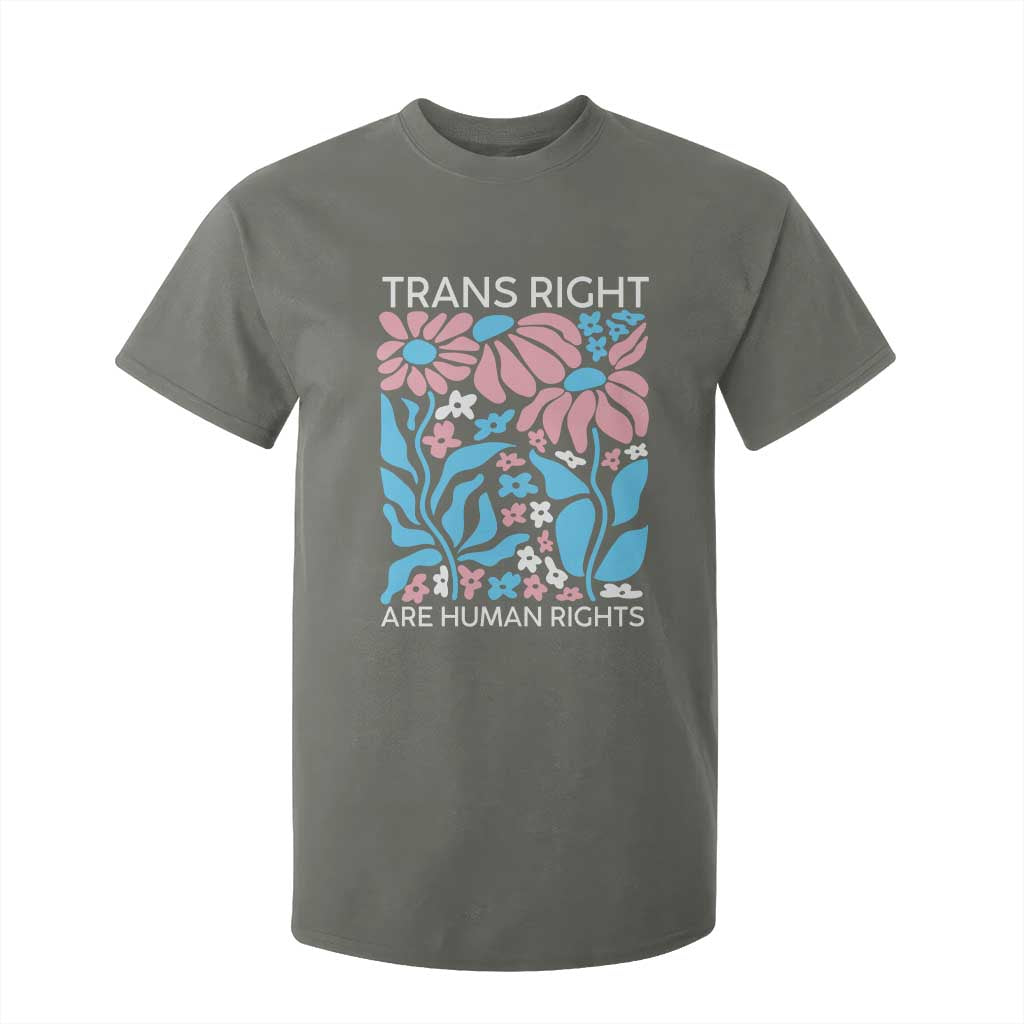 Trans Rights T Shirt For Kid Protect Trans Social Justice LGBT TS10 Military Green Print Your Wear