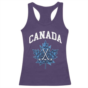 Vintage Canada Hockey Racerback Tank Top Maple Leafs TS10 Purple Print Your Wear