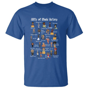 ABCs of Black History Shirt Original Juneteenth T Shirt TS01 Royal Blue Printyourwear