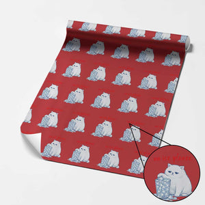 Abolish Ice Protest Wrapping Paper Roll Subtle FDT Cat Meme No Ice Please TS10 Red Print Your Wear