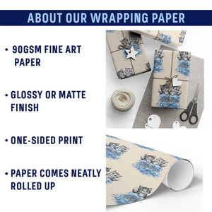 Abolish Ice Wrapping Paper Roll Cute Cat Melting Ice Pro Immigrant TS11 Print Your Wear