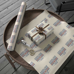 Abolish Ice Wrapping Paper Roll Resist Support Immigrants Refugees TS11 Beige Print Your Wear