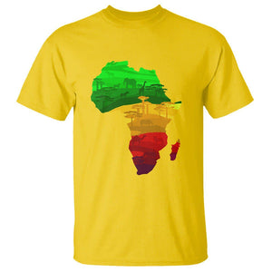 Africa Map Green Yellow Red Proud African Pride Juneteenth T Shirt TS01 Daisy Printyourwear