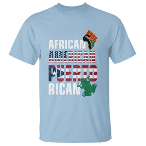 African American Puerto Rican Coqui T Shirt TS09 Light Blue Print Your Wear