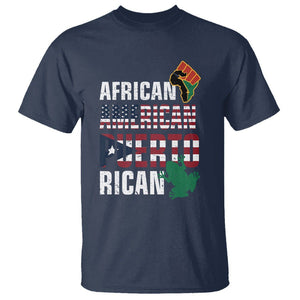 African American Puerto Rican Coqui T Shirt TS09 Navy Print Your Wear