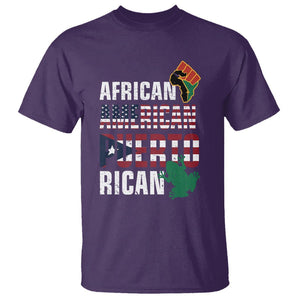 African American Puerto Rican Coqui T Shirt TS09 Purple Print Your Wear