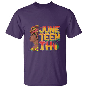 African Black History African American Ladies Juneteenth T Shirt TS01 Purple Printyourwear