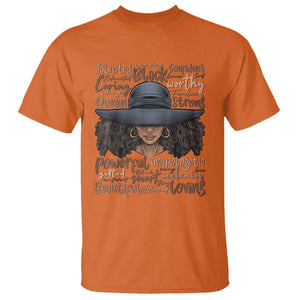 African Black History African American Ladies Juneteenth T Shirt TS01 Orange Printyourwear