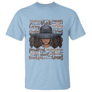 African Black History African American Ladies Juneteenth T Shirt TS01 Light Blue Printyourwear