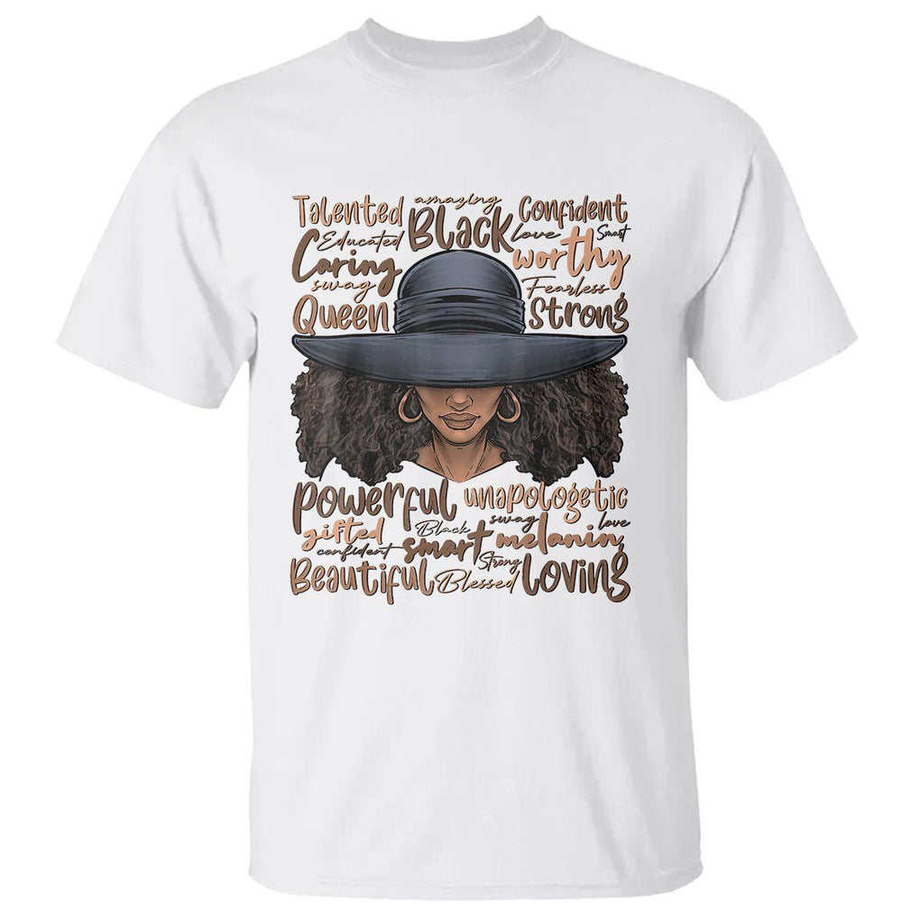 African Black History African American Ladies Juneteenth T Shirt TS01 White Printyourwear