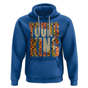 African Kente Hoodie Young King for Boys Men TS02 Royal Blue Printyourwear