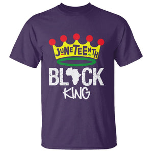 African King T Shirt Black King Black Power Black History Month 1865 Juneteenth TS01 Purple Printyourwear