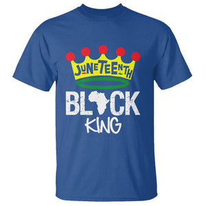 African King T Shirt Black King Black Power Black History Month 1865 Juneteenth TS01 Royal Blue Printyourwear