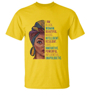 Afro Woman T Shirt Beautiful Magic TS01 Daisy Printyourwear