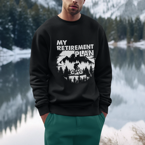 Retirement Plan Sweatshirt Funny Retired Rider Riding Bicycle TS09 Printyourwear