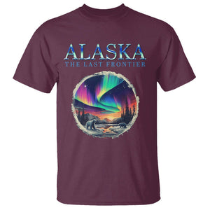 Alaska Aurora T Shirt The Last Frontier Polar Bear TS09 Maroon Print Your Wear