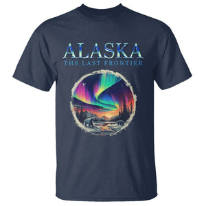 Alaska Aurora T Shirt The Last Frontier Polar Bear TS09 Navy Print Your Wear