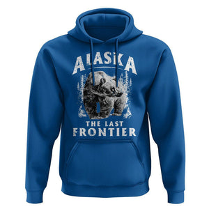 Alaska Hoodie The Last Frontier Vintage Bear Home TS09 Royal Blue Print Your Wear