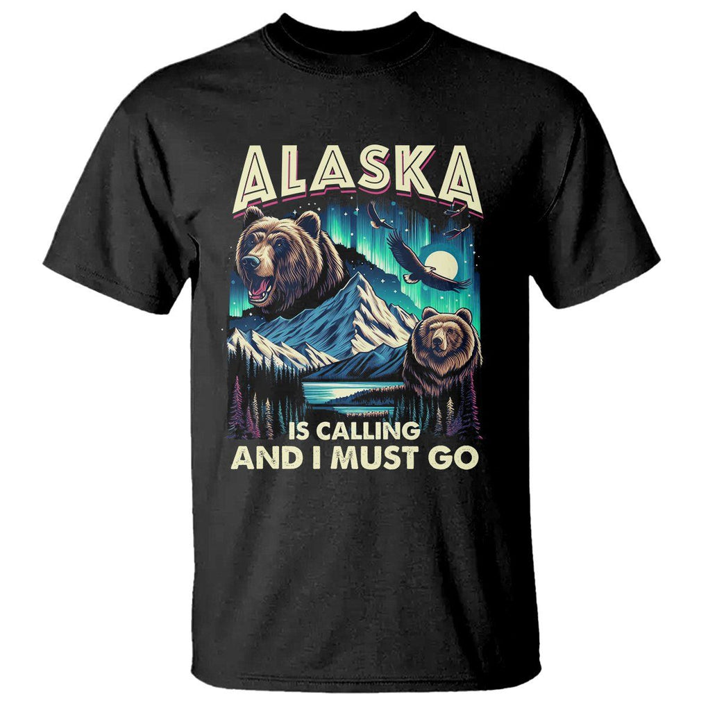 Alaska Is Calling And I Must Go Aurora Beer Home T Shirt TS09 Black Print Your Wear