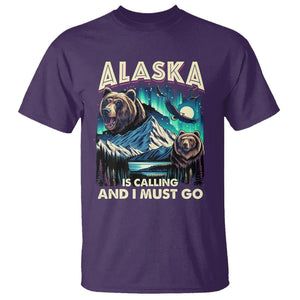 Alaska Is Calling And I Must Go Aurora Beer Home T Shirt TS09 Purple Print Your Wear