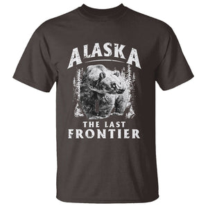 Alaska T Shirt The Last Frontier Vintage Bear Home TS09 Dark Chocolate Print Your Wear