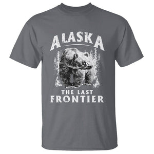 Alaska T Shirt The Last Frontier Vintage Bear Home TS09 Charcoal Print Your Wear