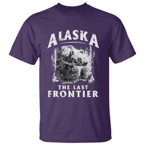 Alaska T Shirt The Last Frontier Vintage Bear Home TS09 Purple Print Your Wear