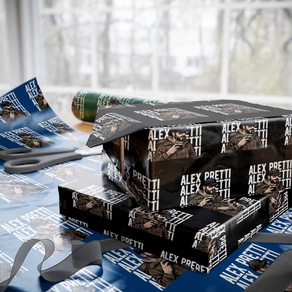 Alex Pretti Wrapping Paper Roll Minneapolis Hero Nurse Community Support Gift TS12 Black Print Your Wear