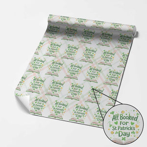 All Booked For St Patricks Day Wrapping Paper Roll Irish Bookworm Gift TS12 Christmas Plaid Print Your Wear