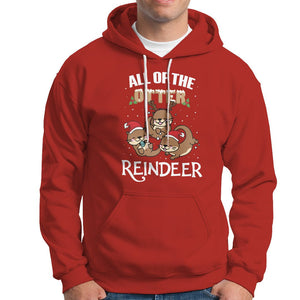 All of the Otter Reindeer Cute Christmas Hoodie TS09 Red Printyourwear