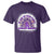 Alzheimer's Awareness T Shirt In June We Wear Purple Rainbow TS02 Purple Print Your Wear