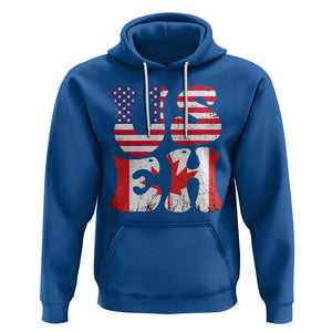 America Canada Hoodie Funny US EH Canadian American Flag Canada's Day Maple Leaf TS02 Royal Blue Printyourwear