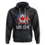 America Canada Hoodie Funny US EH Maple Leaf Canadian American Flag Canada's Day TS02 Black Printyourwear