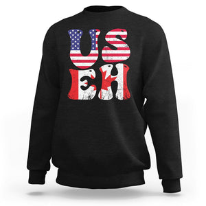 America Canada Sweatshirt Funny US EH Canadian American Flag Canada's Day Maple Leaf TS02 Black Printyourwear