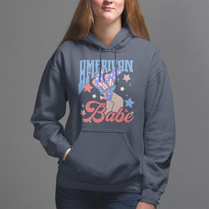 American Babe Hoodie Cowgirl Coquette 4th Of July TS09 Navy Print Your Wear