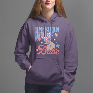 American Babe Hoodie Cowgirl Coquette 4th Of July TS09 Purple Print Your Wear