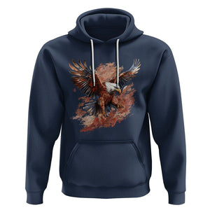 American Bald Eagle Hoodie Proud Patriotic US Pride 4th Of July TS02 Navy Printyourwear