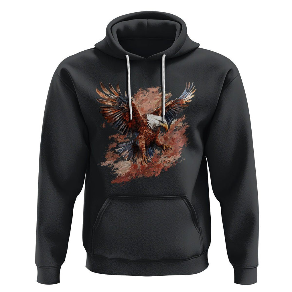 American Bald Eagle Hoodie Proud Patriotic US Pride 4th Of July TS02 Black Printyourwear