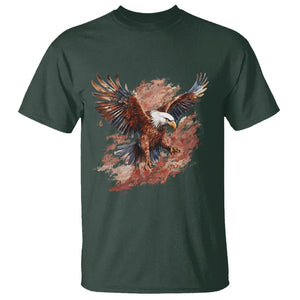 American Bald Eagle T Shirt Proud Patriotic US Pride 4th Of July TS02 Dark Forest Green Printyourwear