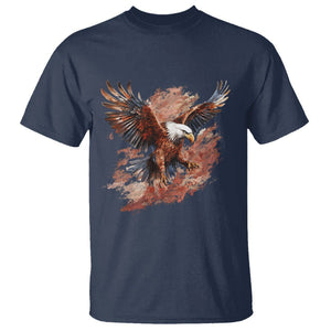 American Bald Eagle T Shirt Proud Patriotic US Pride 4th Of July TS02 Navy Printyourwear