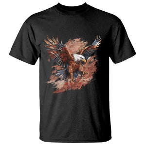 American Bald Eagle T Shirt Proud Patriotic US Pride 4th Of July TS02 Black Printyourwear