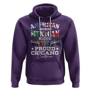 American Born Mexican Blood Proud Chicano Culture Lowrider Hoodie TS09 Purple Printyourwear